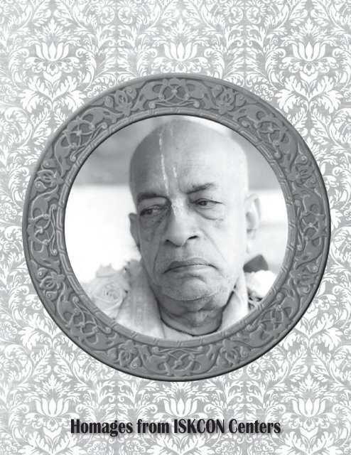 Homages from ISKCON Centers