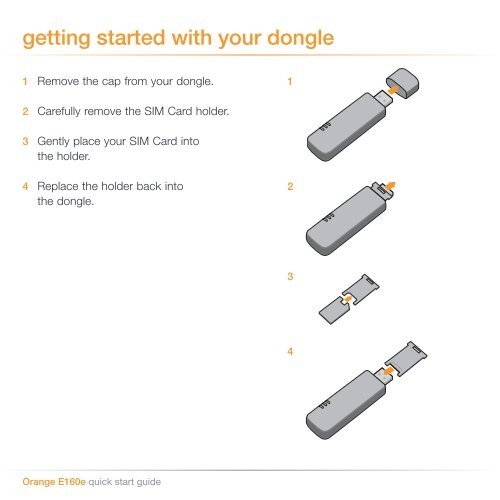 Orange E160e quick start guide - Orange Shop