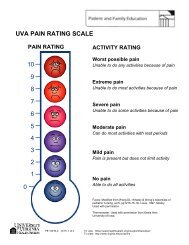 Escala para calificar el dolor en UVA - University of Virginia Health ...