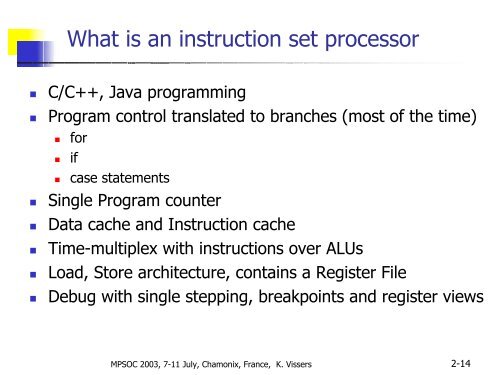 Reconfigurable systems in terms of computer architectures