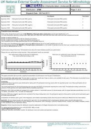 Chlamydia trachomatis - UK NEQAS for MICROBIOLOGY