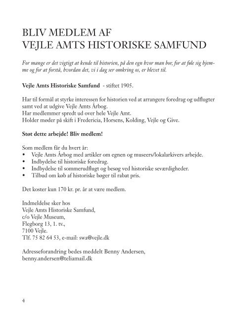 VEJLE AMTS ÅRBOG 2007 - HSSO.dk