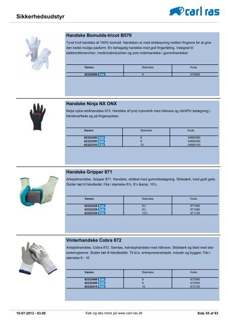 sikkerhedsudstyr - Carl Ras A/S