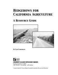 Hedgerows for California Agriculture - Community Alliance with ...