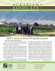 Fall 2011 - Community Alliance with Family Farmers