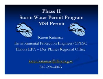 Phase II Storm Water Permit Program MS4 Permit - Kane County, IL