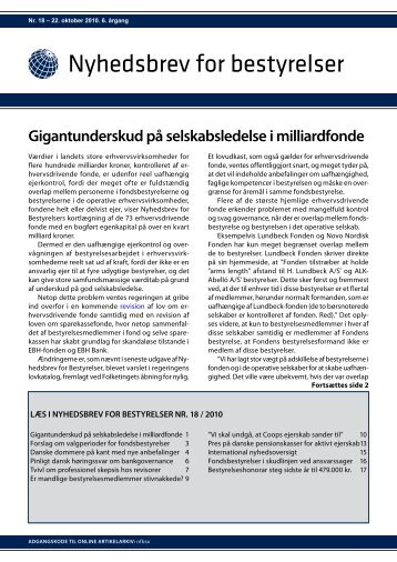 Gigantunderskud på selskabsledelse i milliardfonde