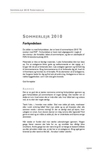 SOMMERLEJR 2010 - Leder - FDF