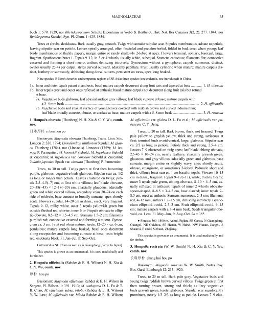 Magnoliaceae (PDF)
