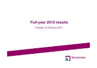 Full-year 2010 Results presentation - Boursorama Groupe