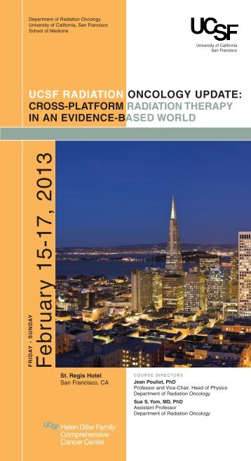 PDFbrochure - UCSF Radiation Oncology - University of California ...