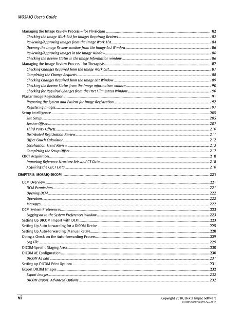 MOSAIQ User's Guide - UCSF Radiation Oncology