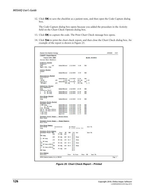 MOSAIQ User's Guide - UCSF Radiation Oncology