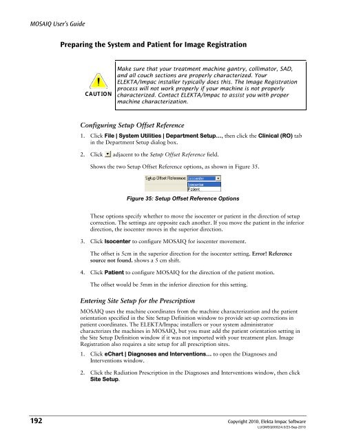 MOSAIQ User's Guide - UCSF Radiation Oncology