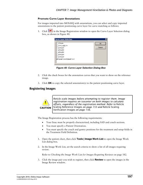 MOSAIQ User's Guide - UCSF Radiation Oncology