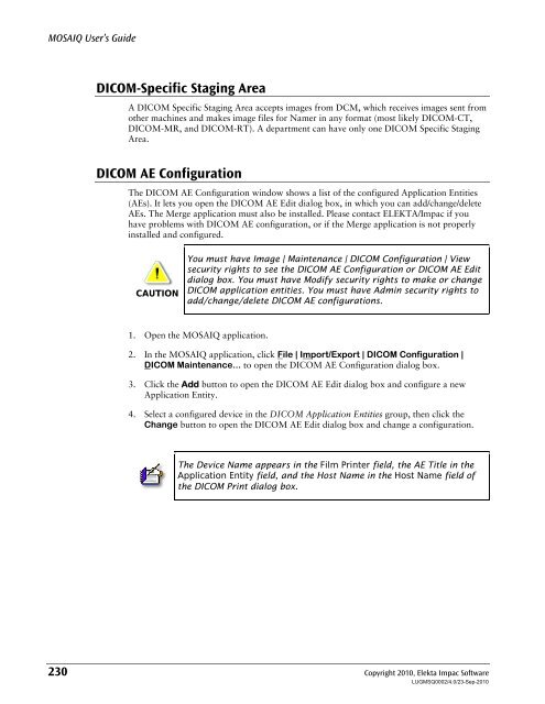 MOSAIQ User's Guide - UCSF Radiation Oncology