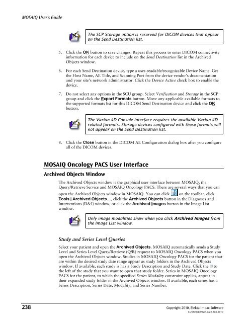 MOSAIQ User's Guide - UCSF Radiation Oncology