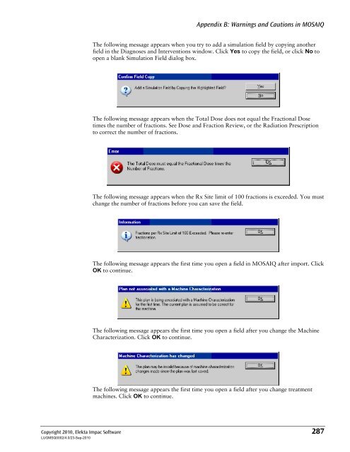 MOSAIQ User's Guide - UCSF Radiation Oncology