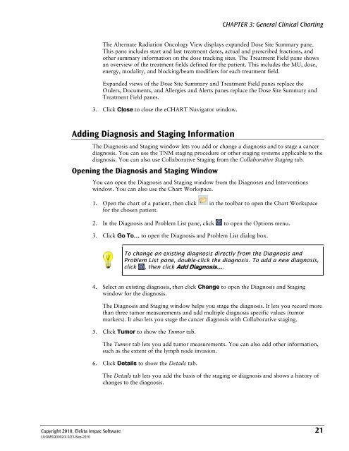 MOSAIQ User's Guide - UCSF Radiation Oncology