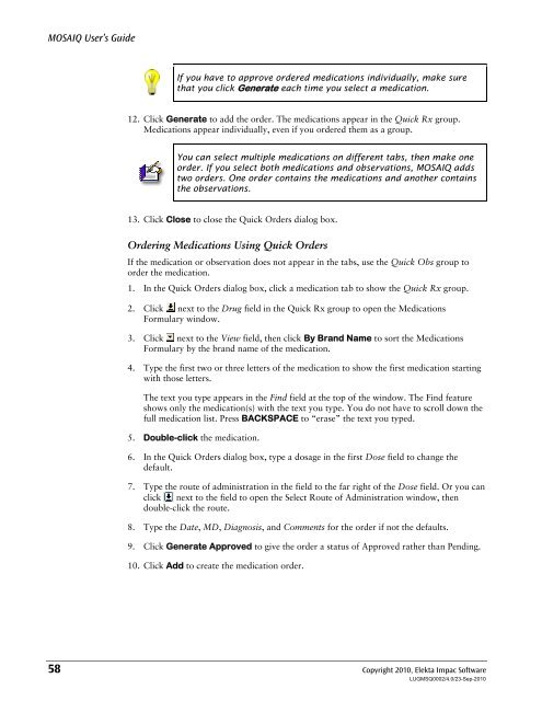 MOSAIQ User's Guide - UCSF Radiation Oncology