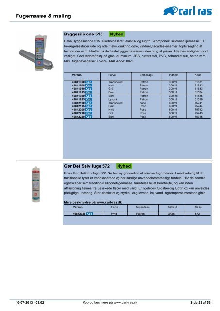 Carl Ras katalog - Carl Ras A/S