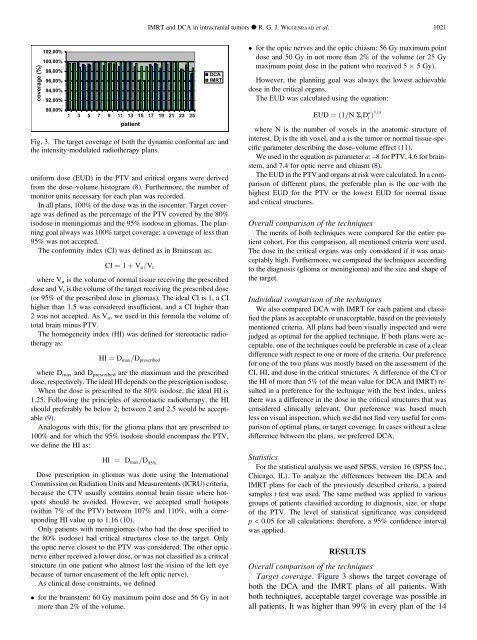 A Comparison Of Intensity-Modulated Radiotherapy And Dynamic ...