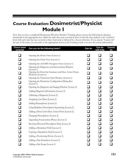 Dosimetrist/Physicist Training Guide - UCSF Radiation Oncology