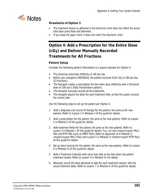 Dosimetrist/Physicist Training Guide - UCSF Radiation Oncology