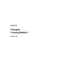 Therapist Training Module I - UCSF Radiation Oncology