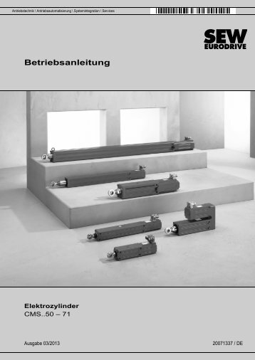 Elektrozylinder CMS..50 - 71 - SEW Eurodrive