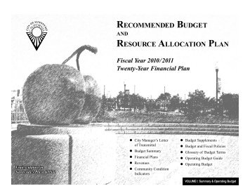 recommended budget resource allocation plan - City of Sunnyvale ...
