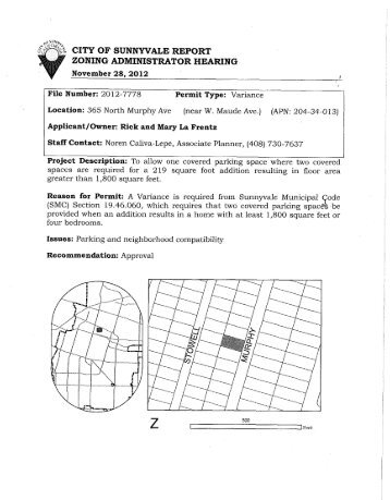 2012-7778 - City of Sunnyvale