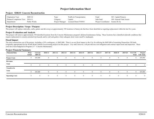 ADOPTED BUDGET RESOURCE ALLOCATION PLAN - City of ...