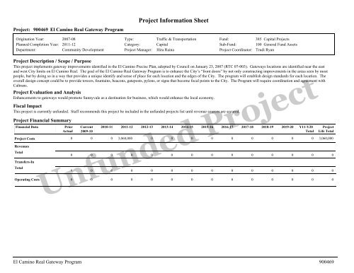 ADOPTED BUDGET RESOURCE ALLOCATION PLAN - City of ...