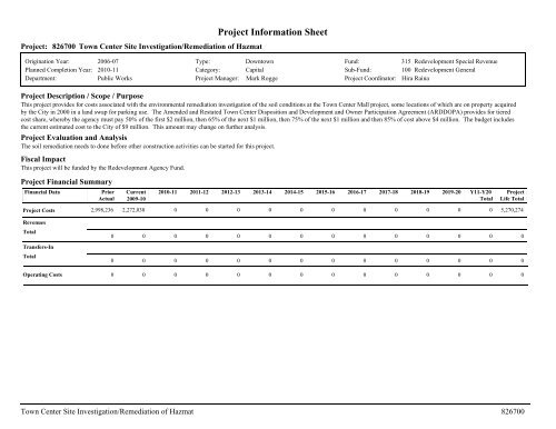 ADOPTED BUDGET RESOURCE ALLOCATION PLAN - City of ...