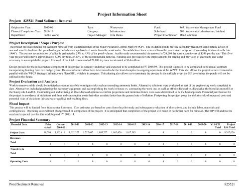 ADOPTED BUDGET RESOURCE ALLOCATION PLAN - City of ...