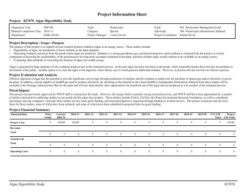 ADOPTED BUDGET RESOURCE ALLOCATION PLAN - City of ...