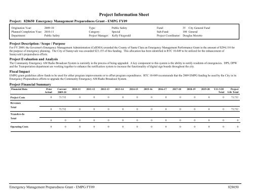 ADOPTED BUDGET RESOURCE ALLOCATION PLAN - City of ...