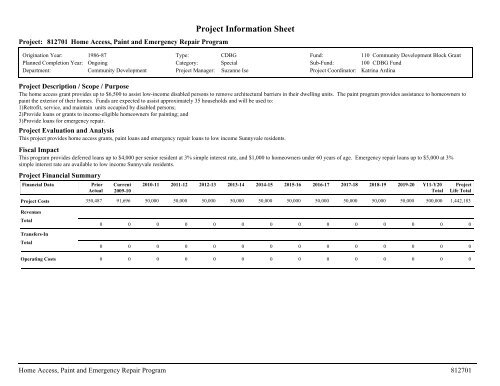 ADOPTED BUDGET RESOURCE ALLOCATION PLAN - City of ...