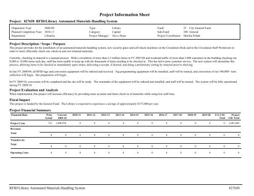 ADOPTED BUDGET RESOURCE ALLOCATION PLAN - City of ...