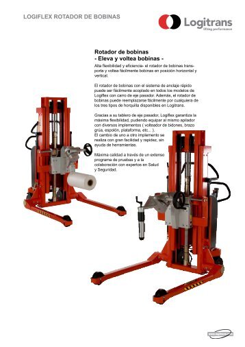 Rotador de bobinas - Eleva y voltea bobinas - LOGIFLEX ... - Logitrans