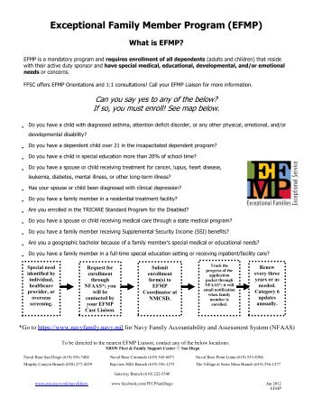 Exceptional Family Member Program JAN2012cc ... - NavyLifeSW.com