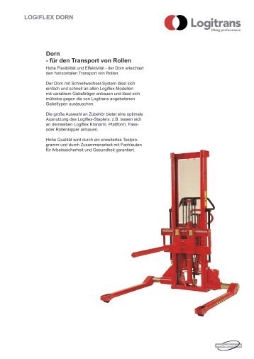 Dorn - für den Transport von Rollen LOGIFLEX DORN - Logitrans