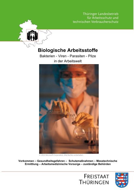 Biologische Arbeitsstoffe - Bakterien, Viren, Parasiten, Pilze in der ...