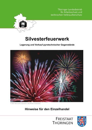 Merkblatt "Silvesterfeuerwerk"