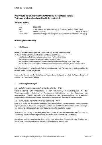 Gründung Protokoll TLSFV.pdf - Thüringer Landesverband der ...