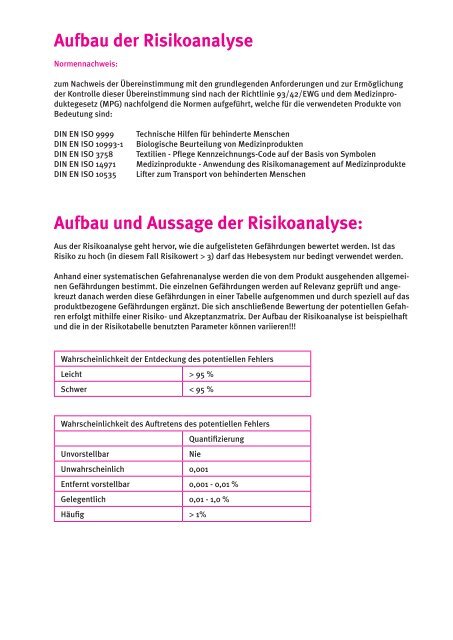 Horcher-Risikoanalyse