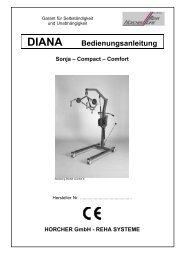 DIANA Bedienungsanleitung - Horcher GmbH - Reha Systeme