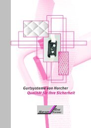 Prospekt Gurte - Horcher GmbH - Reha Systeme