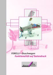 FORELLI – Duschwagen Funktionalität auf Tastendruck